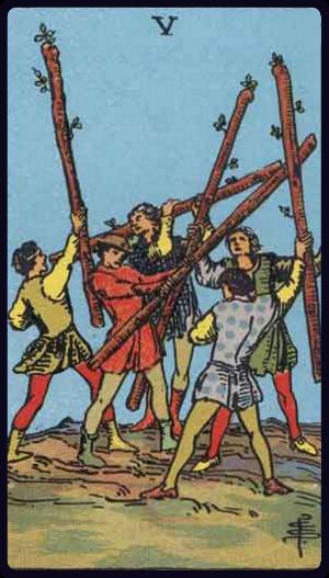 Five of Wands